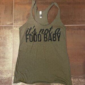 Next Level Army Green Racer Back Graphic Tank – Maternity S